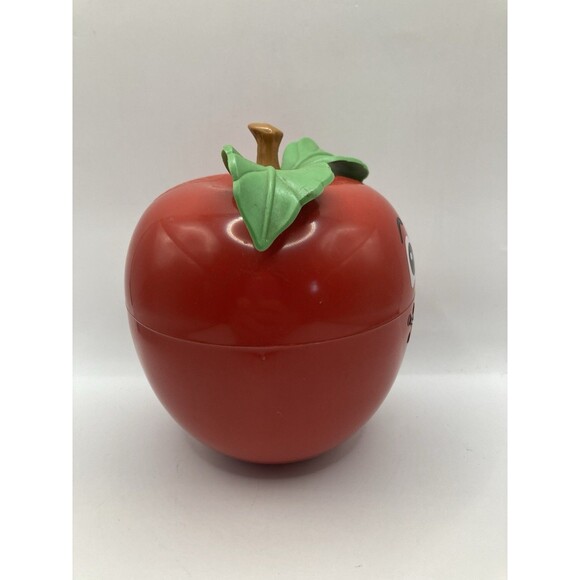 Vintage 1972 Fisher Price Happy Apple w/ Short Stem, Roly Poly Chime Toy Works - Picture 5 of 7